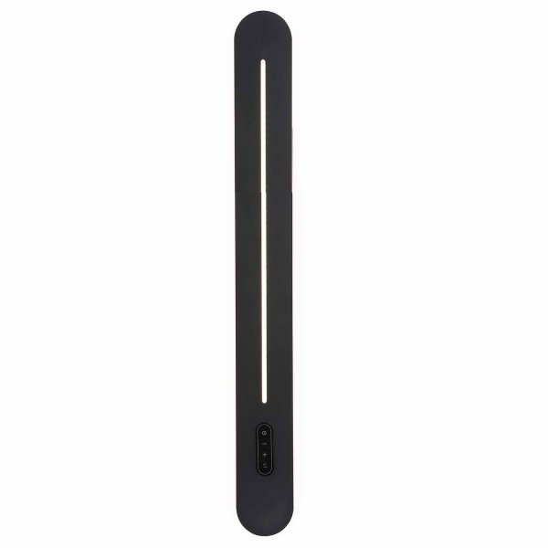 Applique LED tactile Sannix noire 80 cm, applique linéaire extra longue noire 2